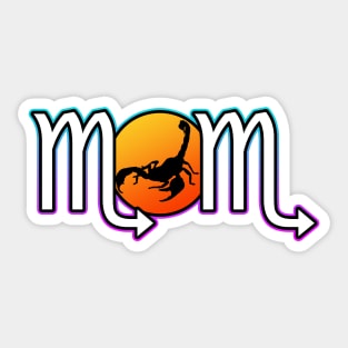 Scorpio Symbol Mom Sticker